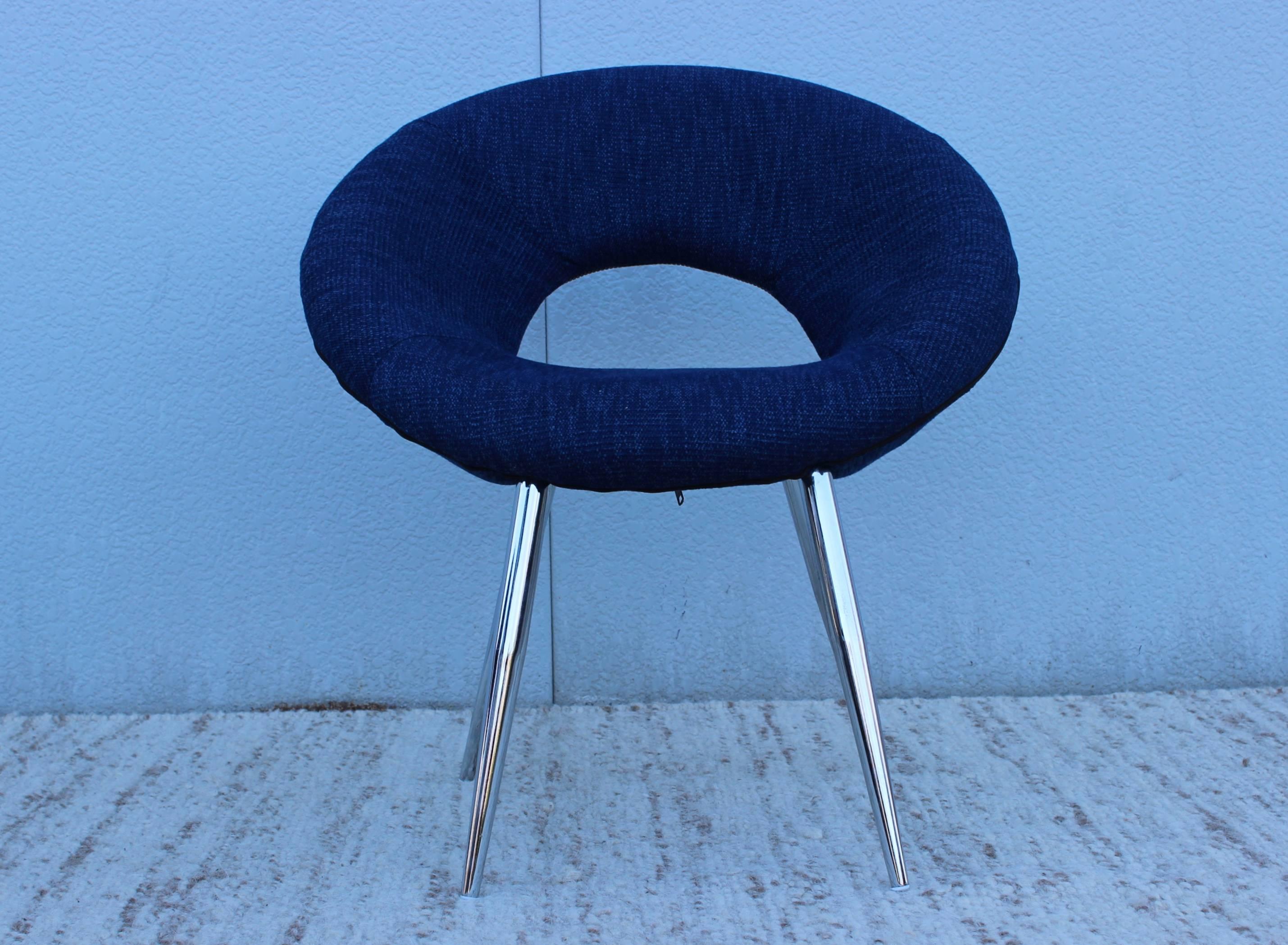 20th Century 1970s French Chrome Saucer Chairs
