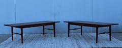Mid-Century Modern Walnut Coffee Tables Or Benches