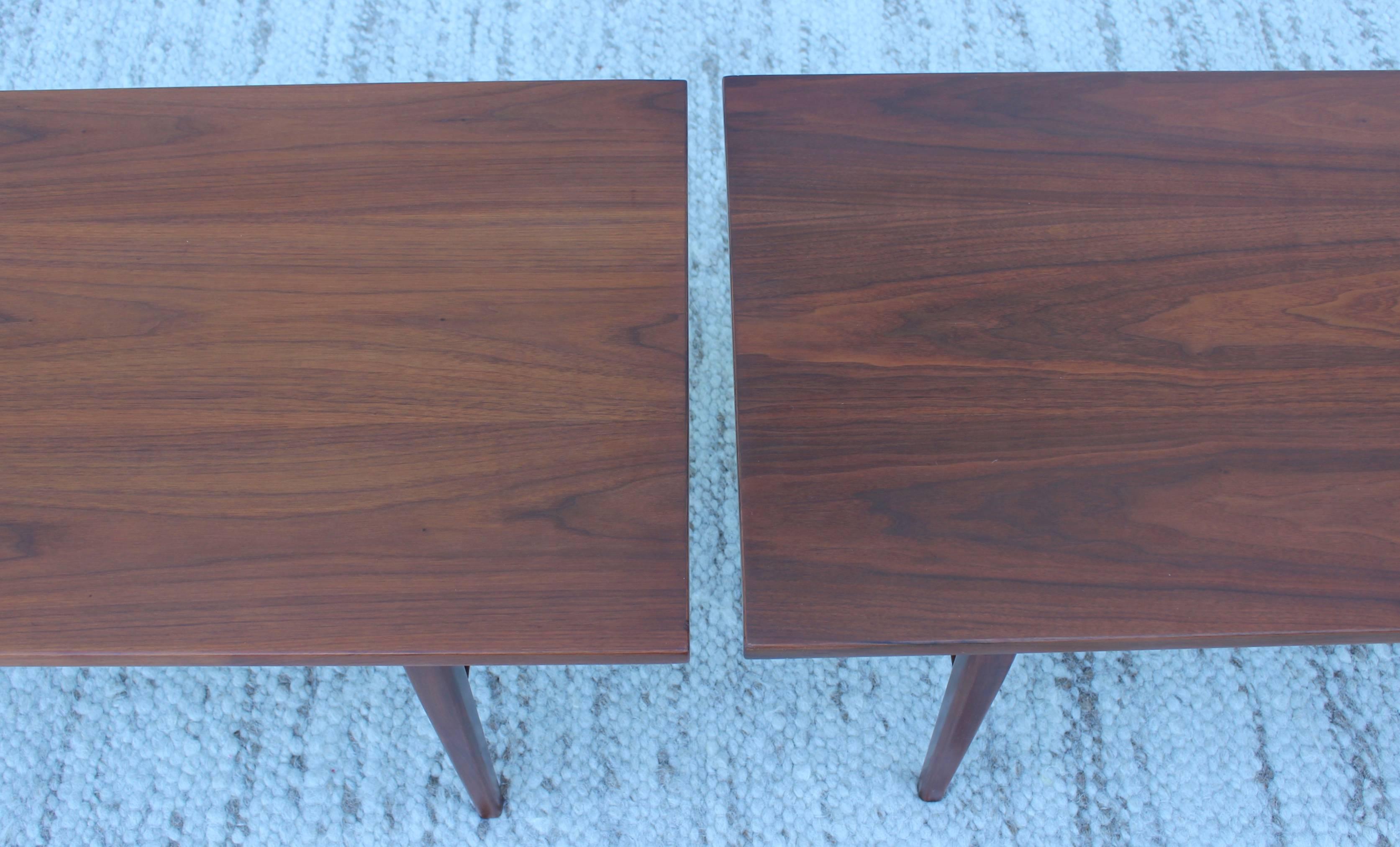 20th Century Mid-Century Modern Walnut Coffee Tables Or Benches