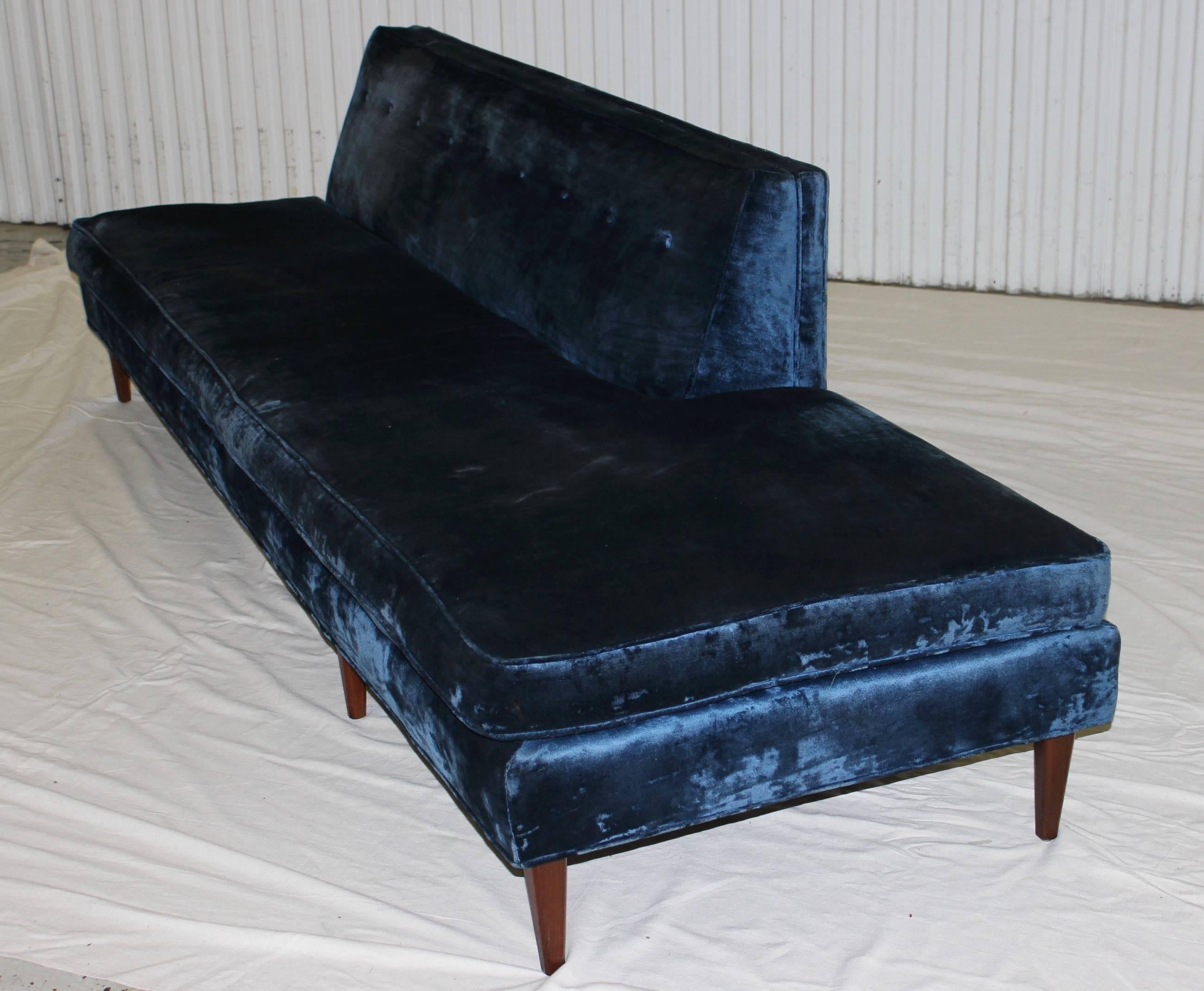 American Mid-Century Modern Long Armless Sofa