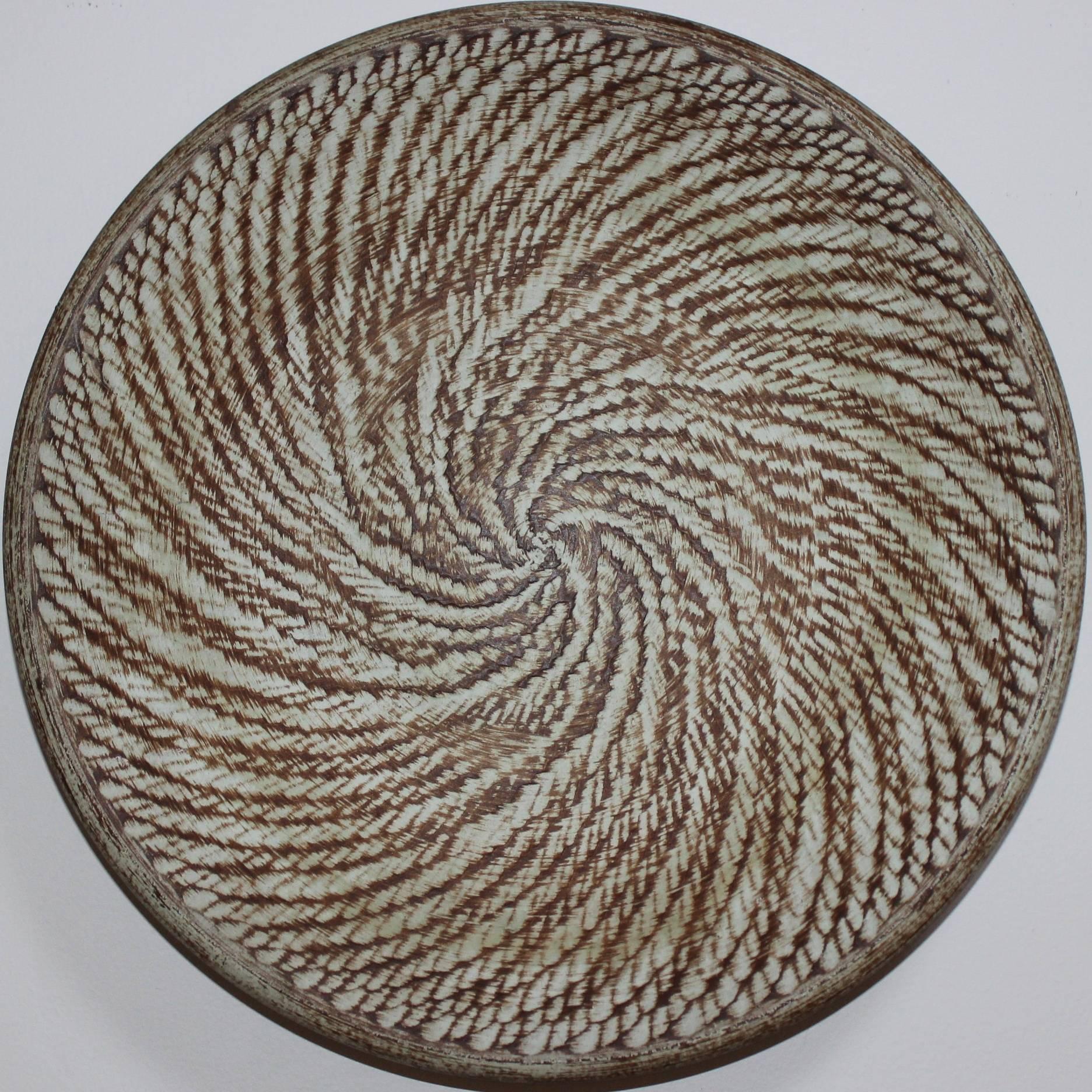 1970s modern decorative wall hanging plate from Germany.