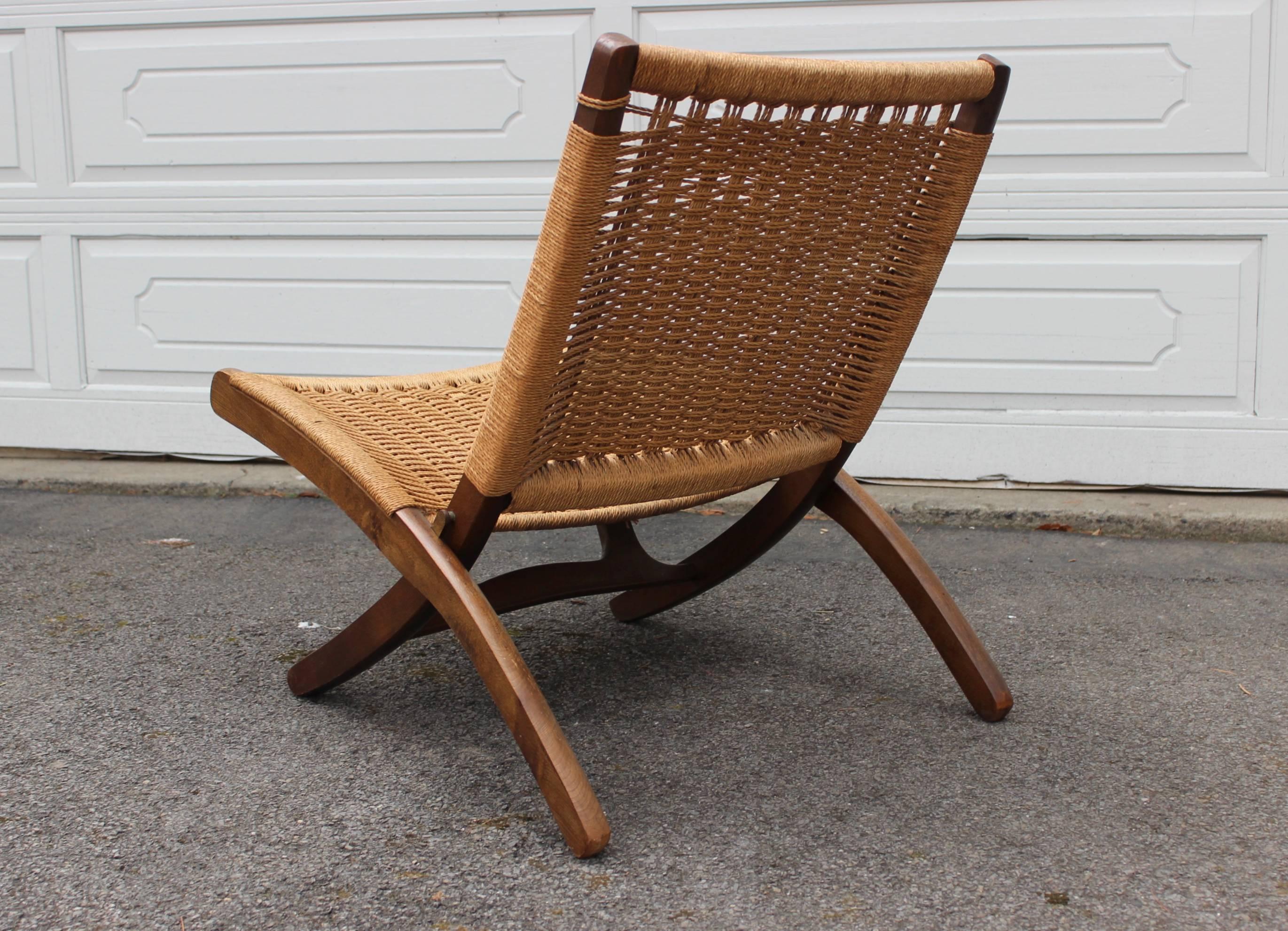 1960s Folding Rope Lounge Chairs 2