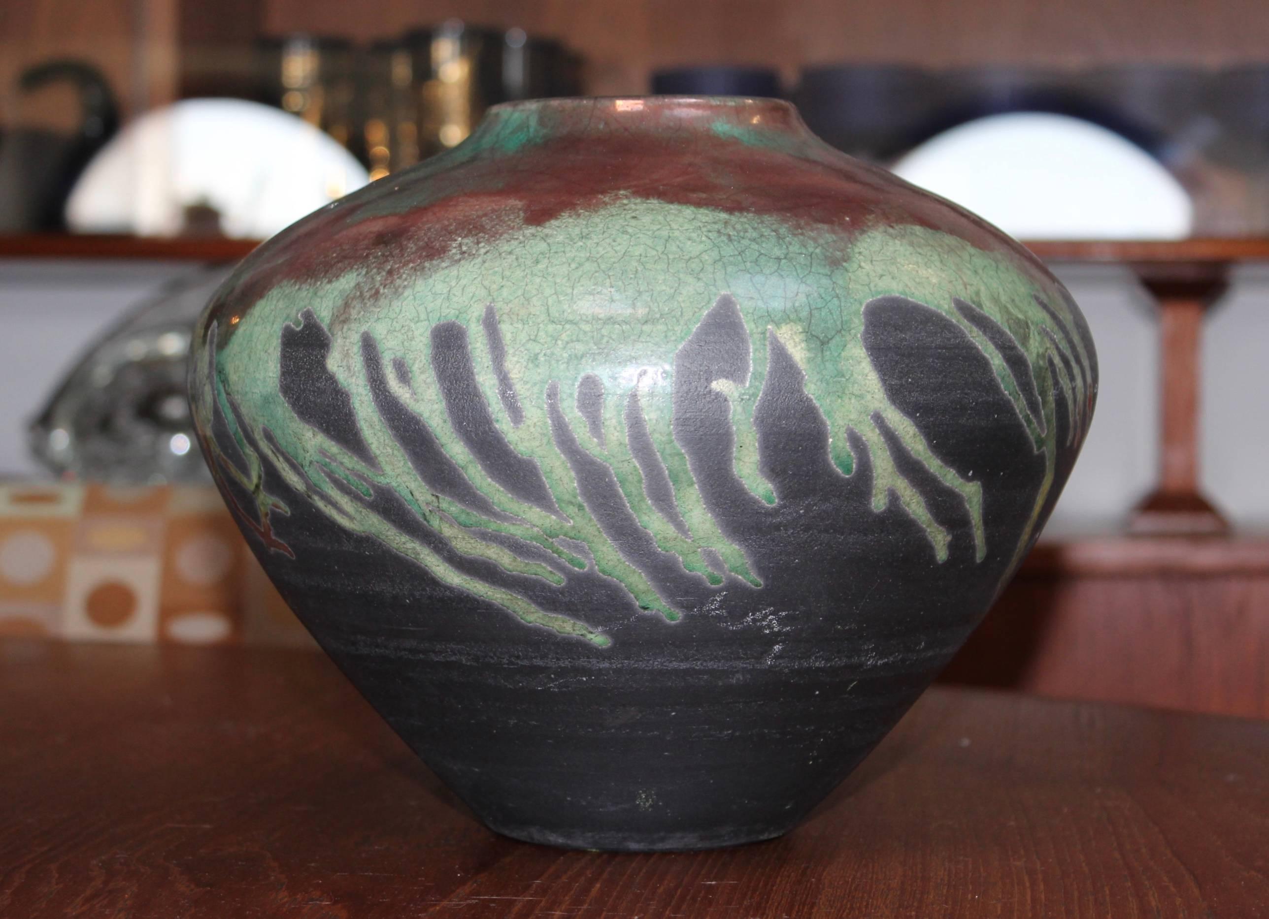 Ceramic Modern Raku Decorative Bowl