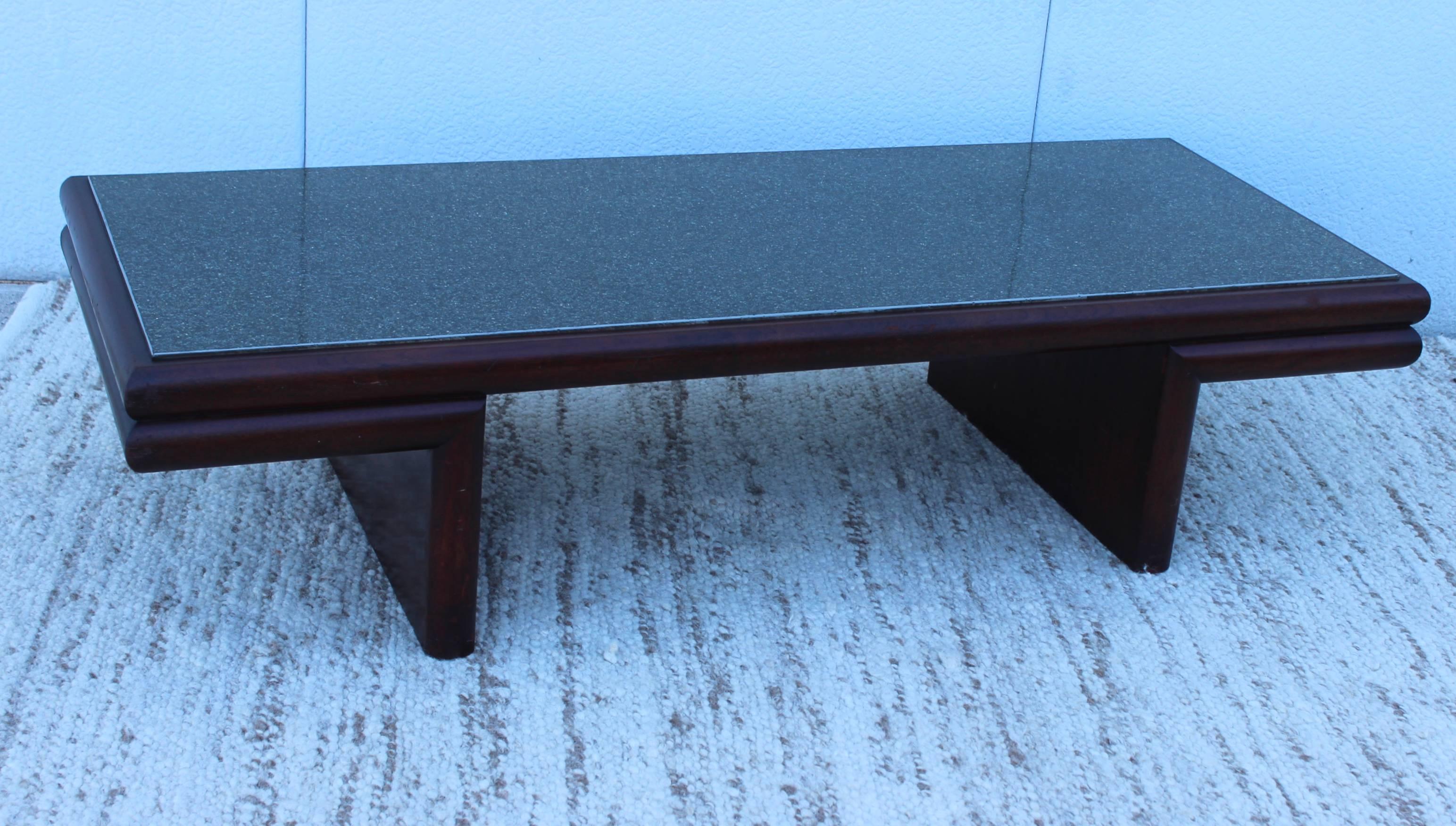 Mid-Century Modern Harvey Probber Style Resin Top Modernist Coffee Table