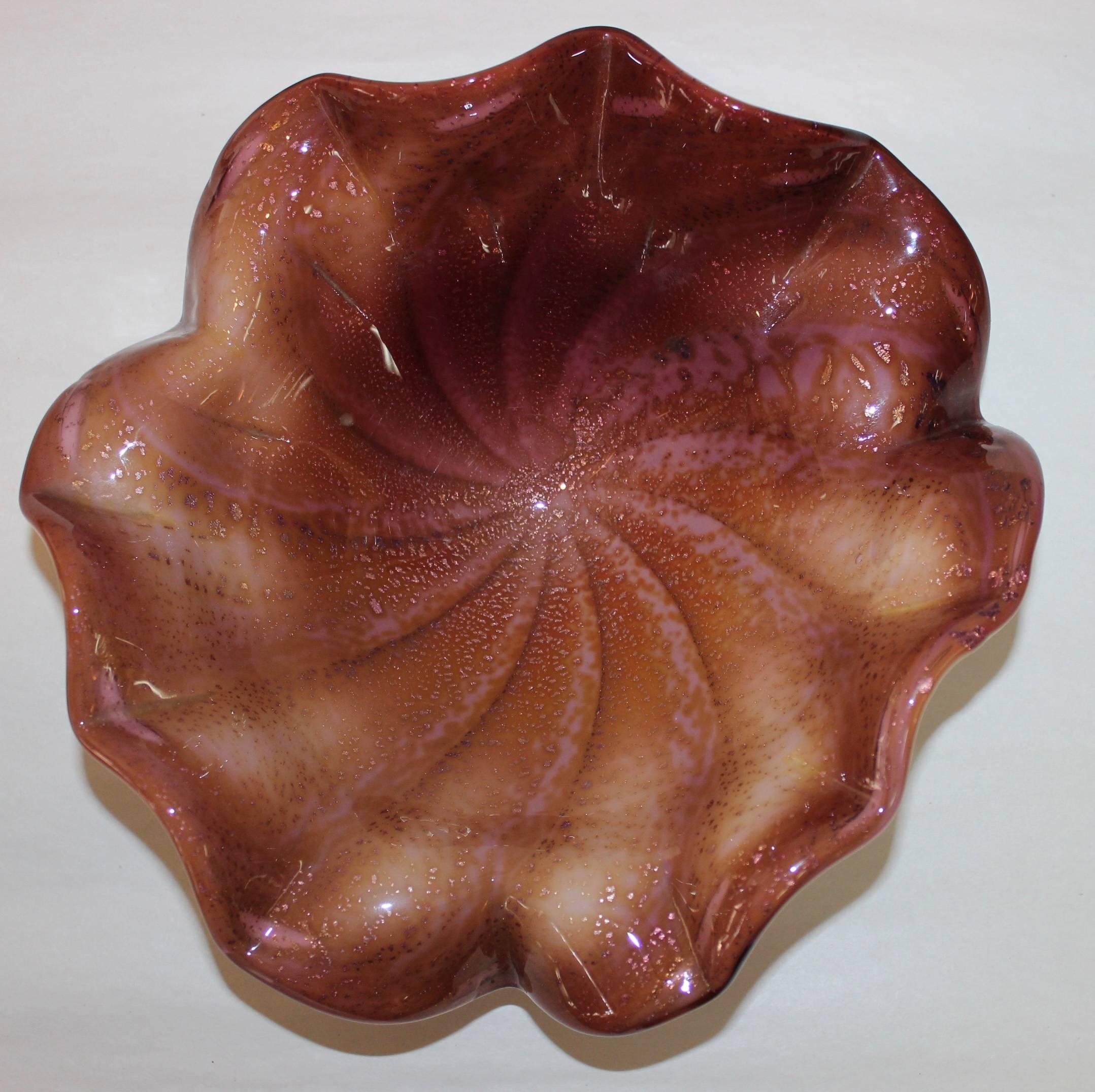 Mid-Century Modern Murano Glass Decorative Bowls Collection For Sale