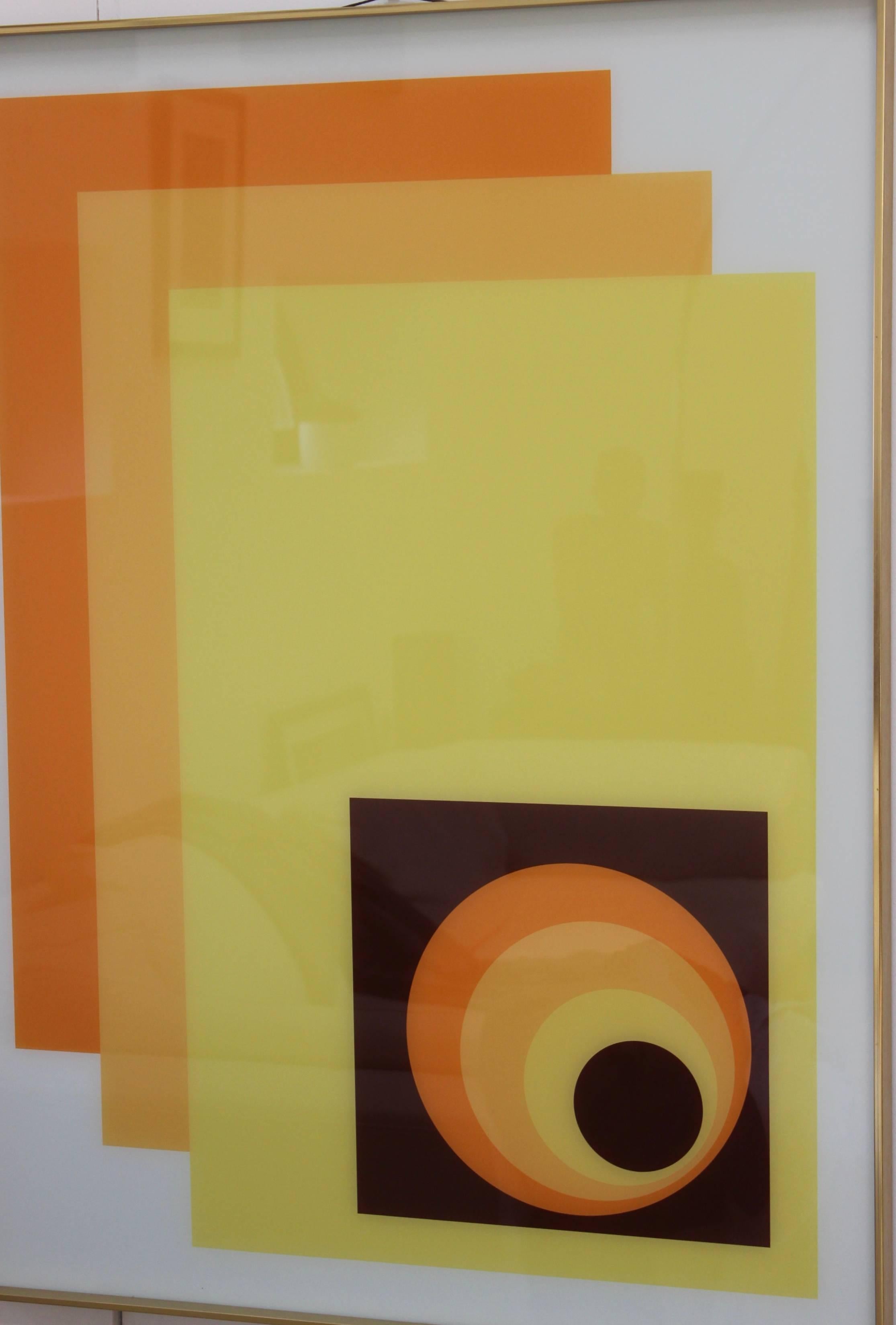 1970s Modern Op Wall Art by Turner In Excellent Condition In New York, NY