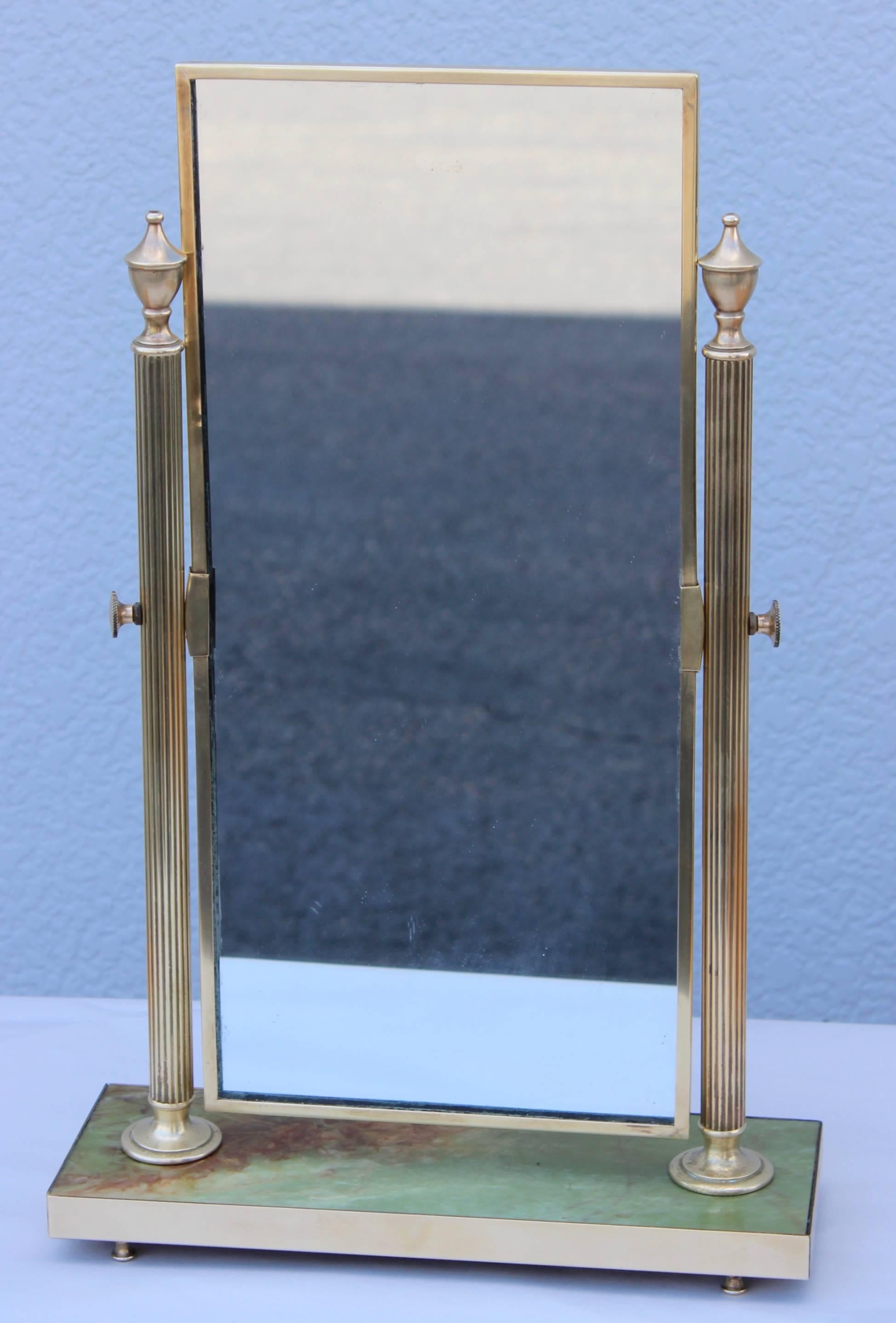 peerage brass mirror