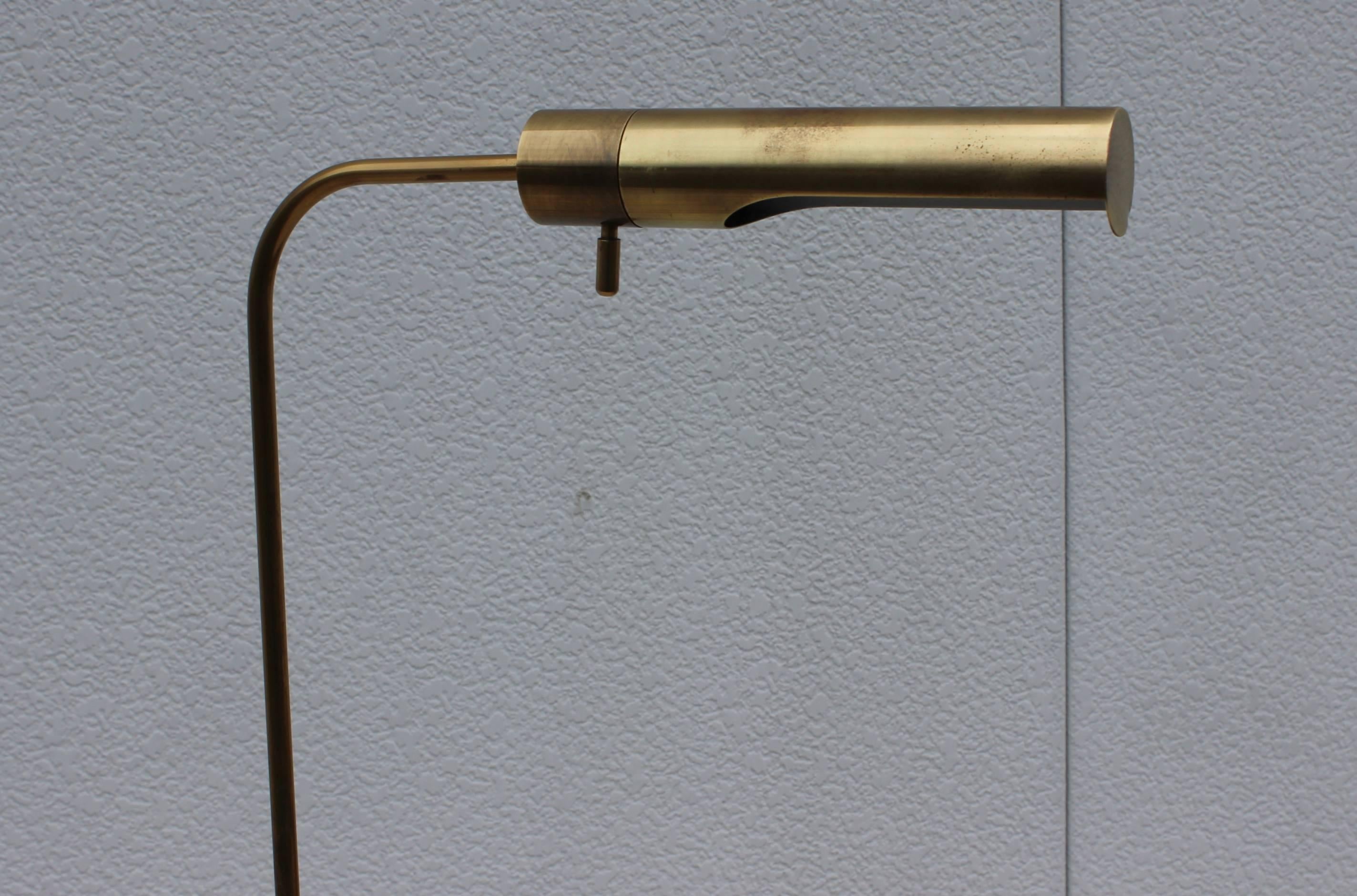 20th Century 1970s Frederick Cooper Brass Floor Lamps