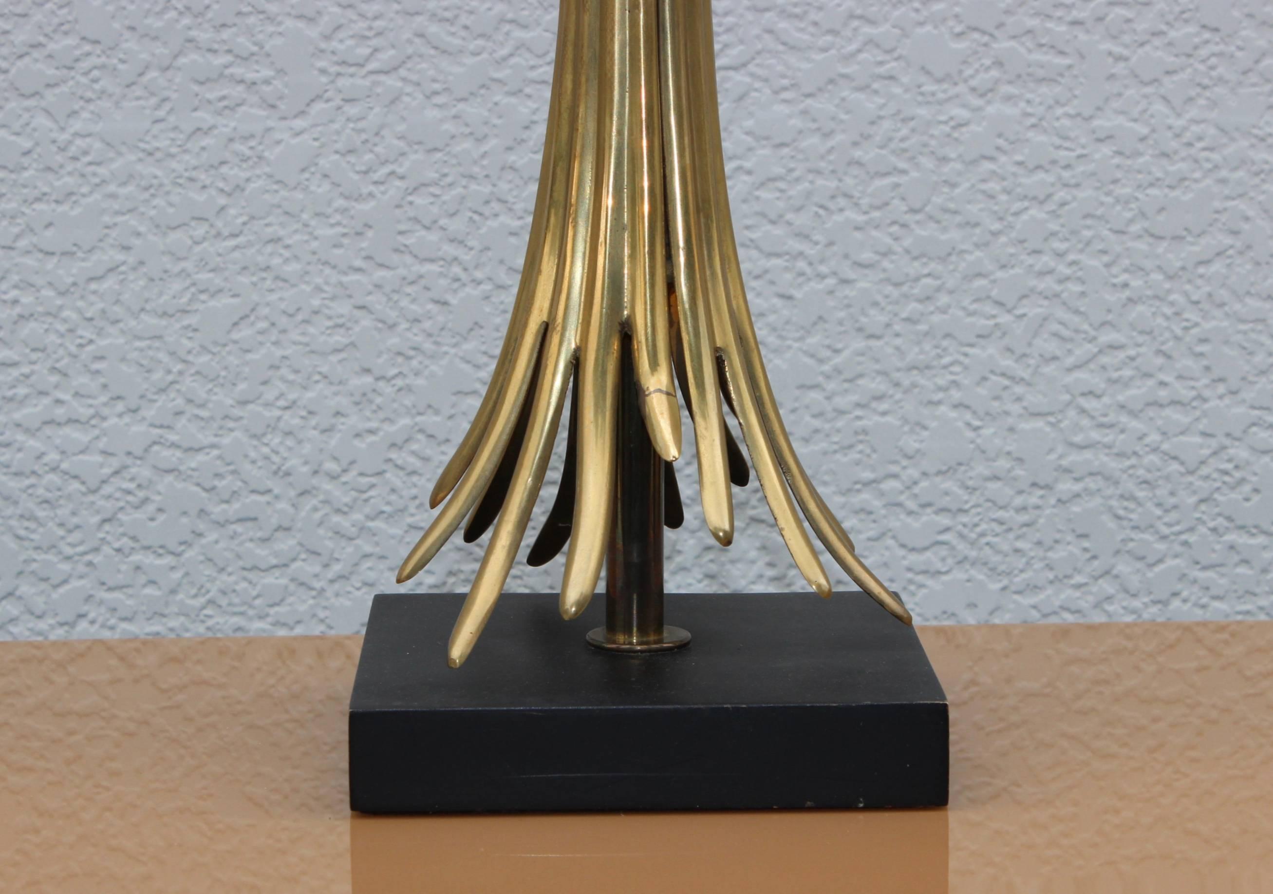 American Chapman Bronze Table Lamp For Sale