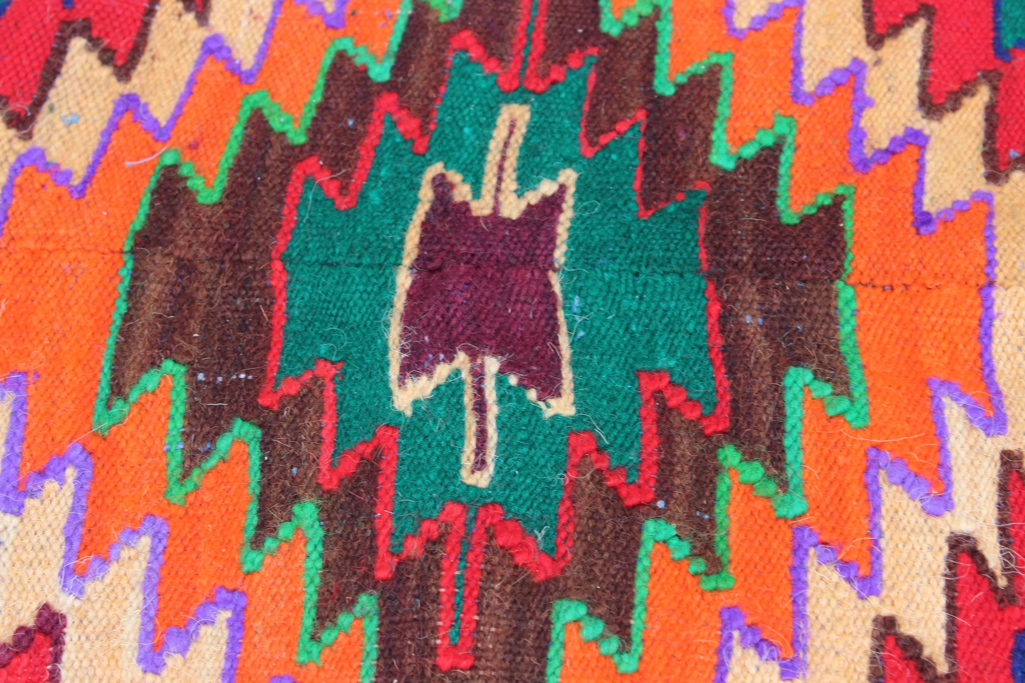 Wool 1940s Large Navajo Rug