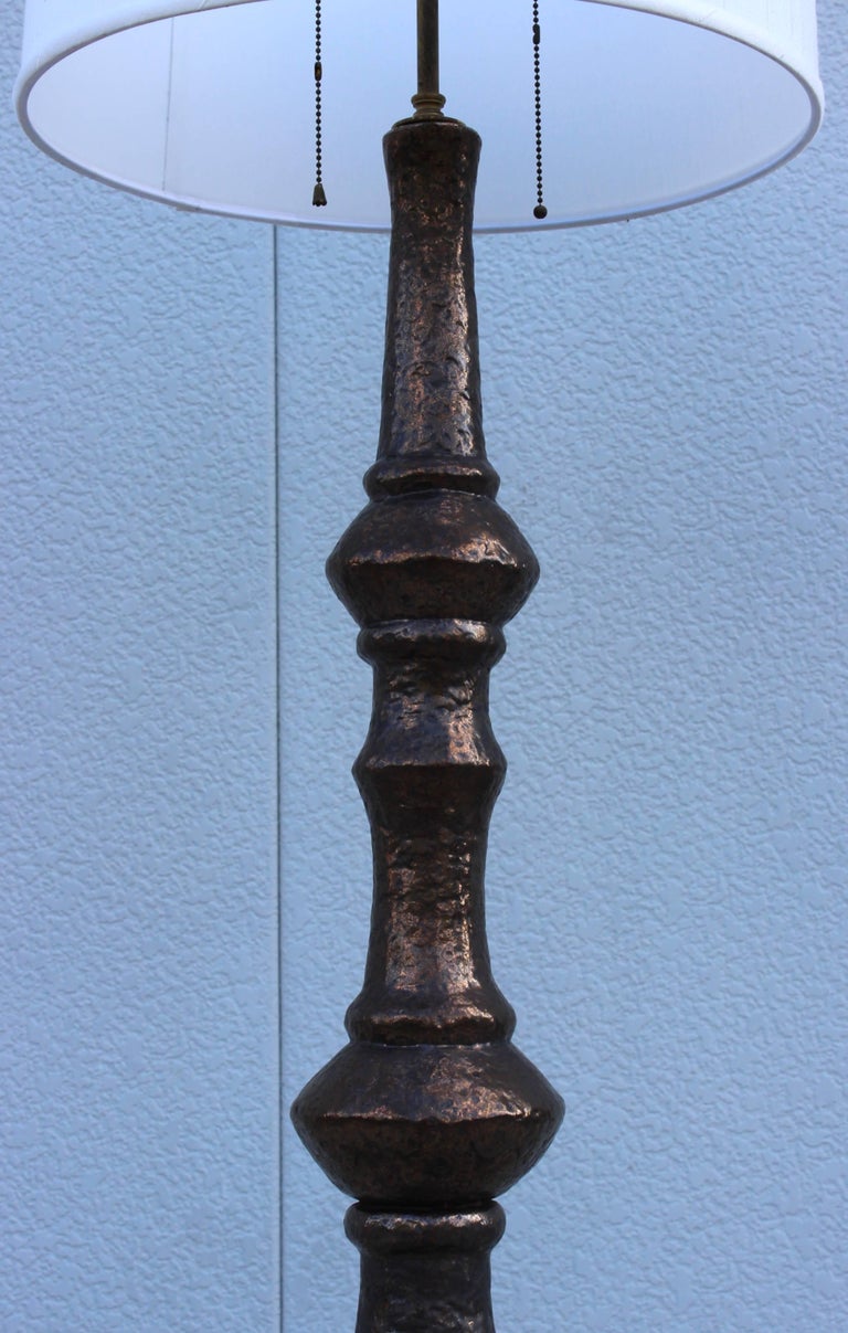 1960s Italian Ceramic Floor Lamp For Sale at 1stdibs