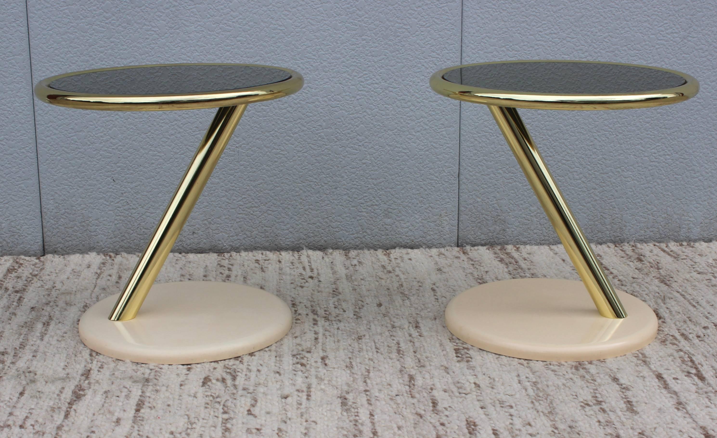 Mid-Century Modern Italian Side Tables In Good Condition In New York, NY