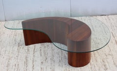 Vladimir Kagan Walnut Coffee Table
