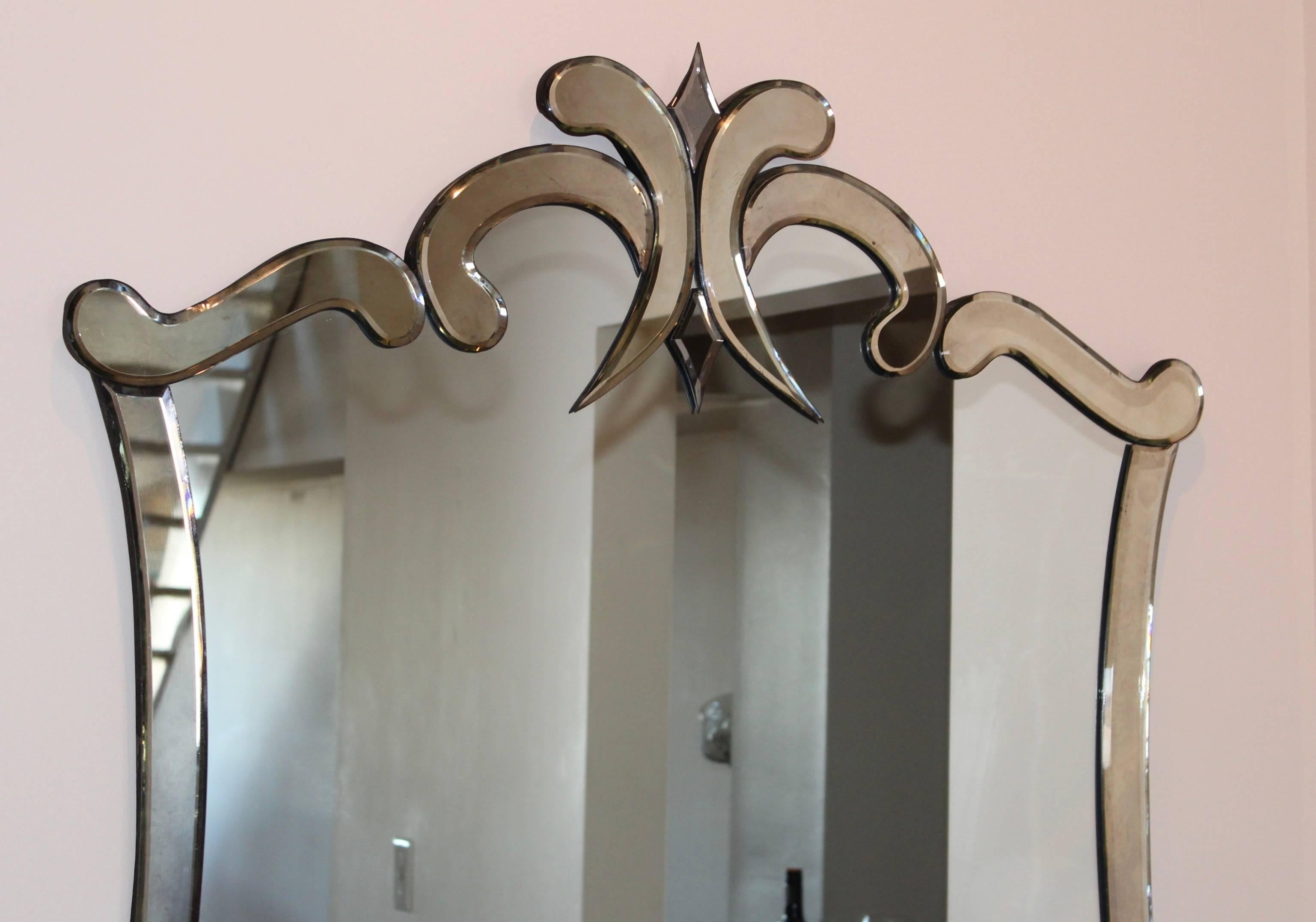 Hollywood Regency 1940s Venetian Style Mirror