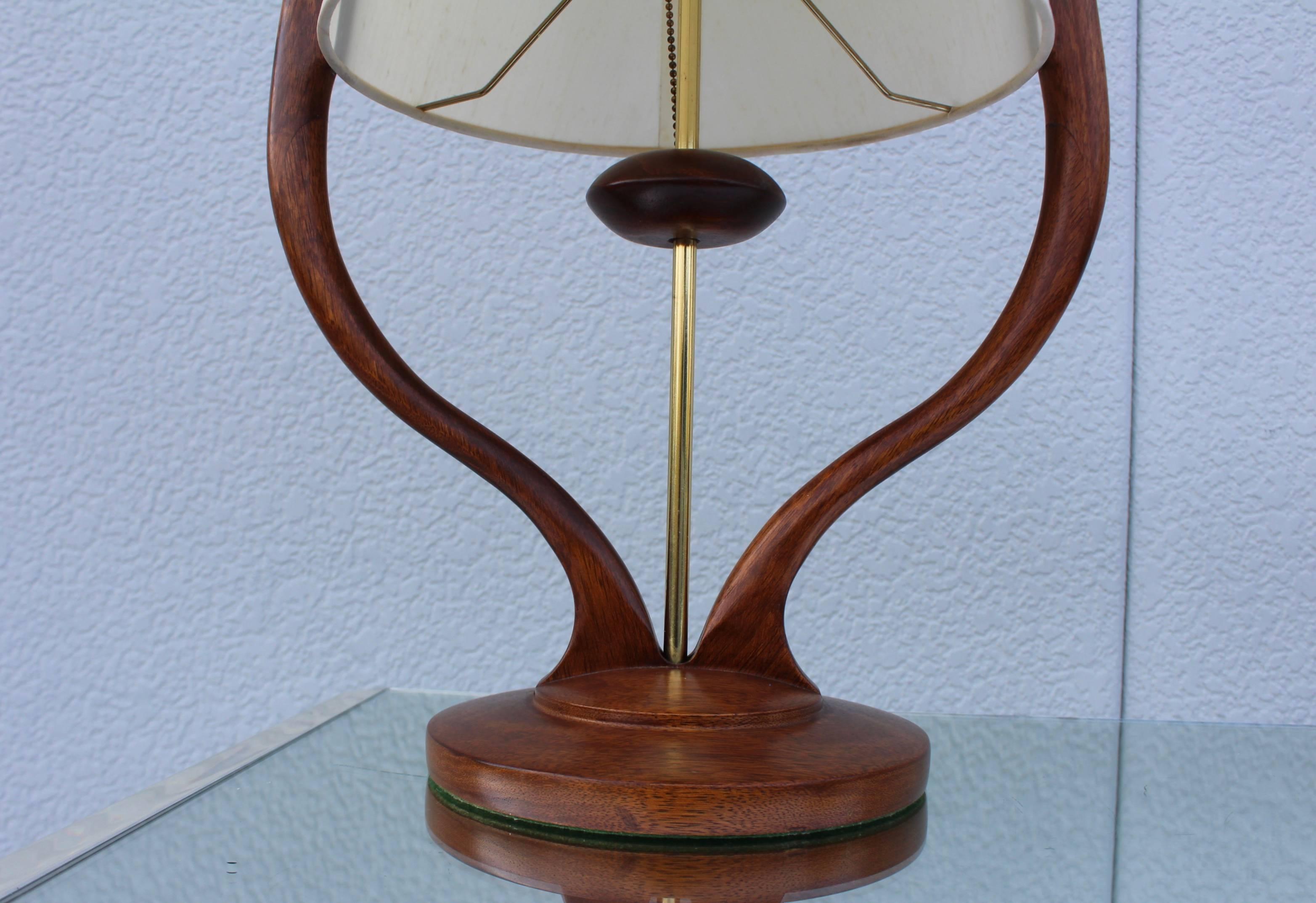 Modeline Tall Walnut Table Lamp 1