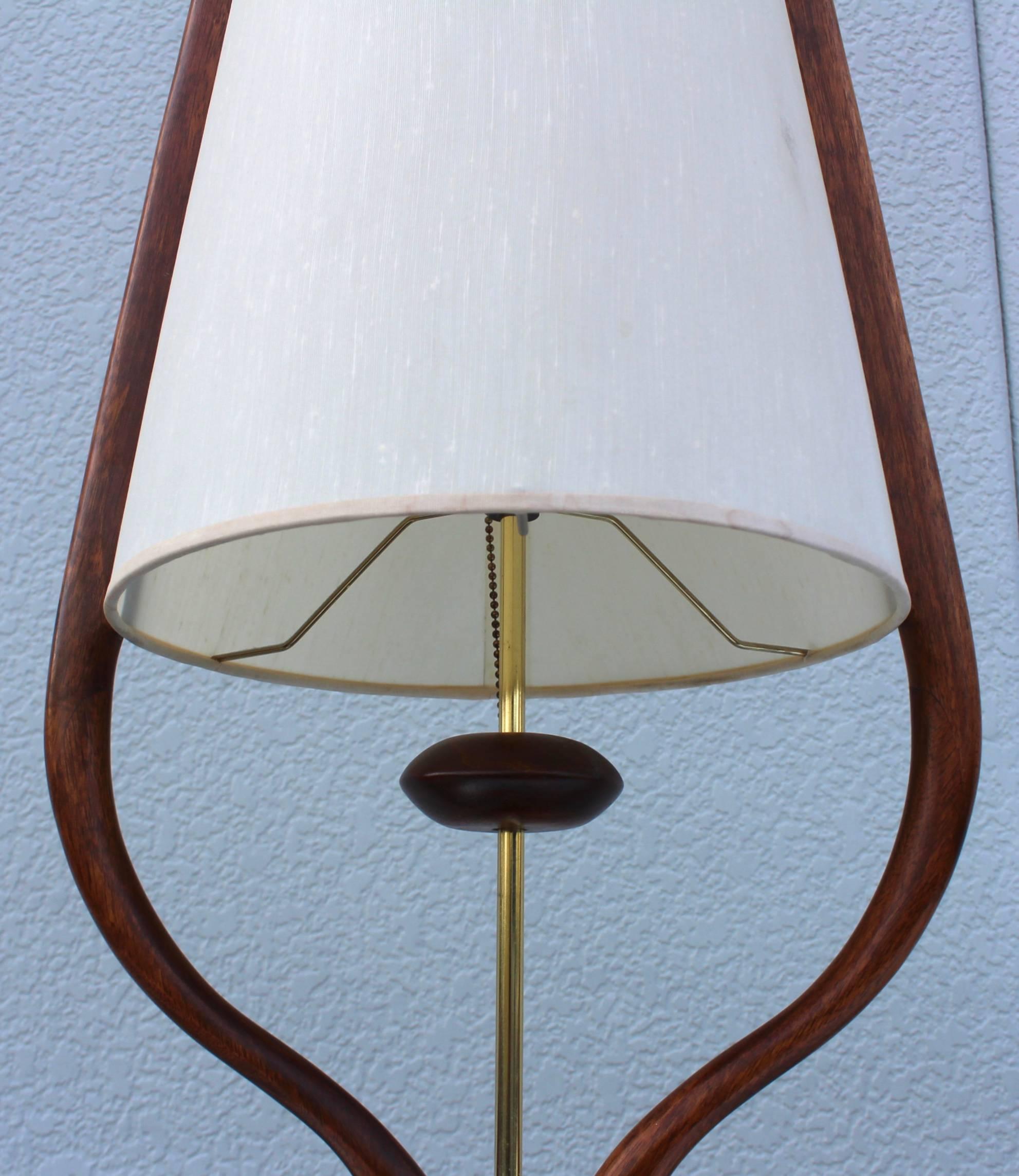 Modeline Tall Walnut Table Lamp 2