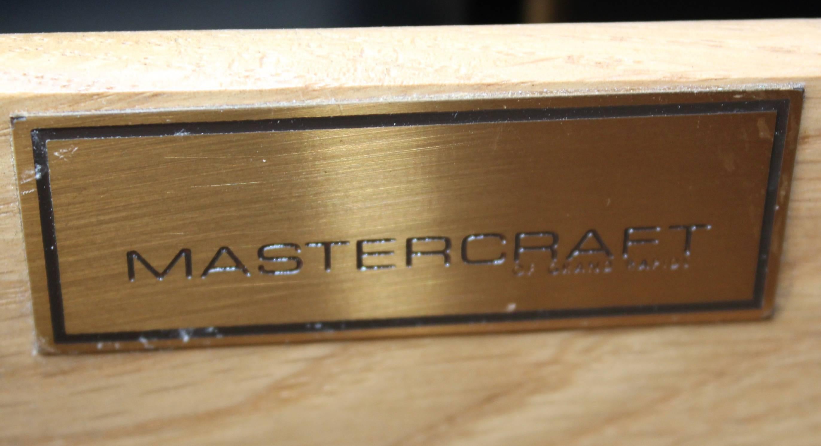 Mastercraft Brass & Lacquered Bar Cabinet 3