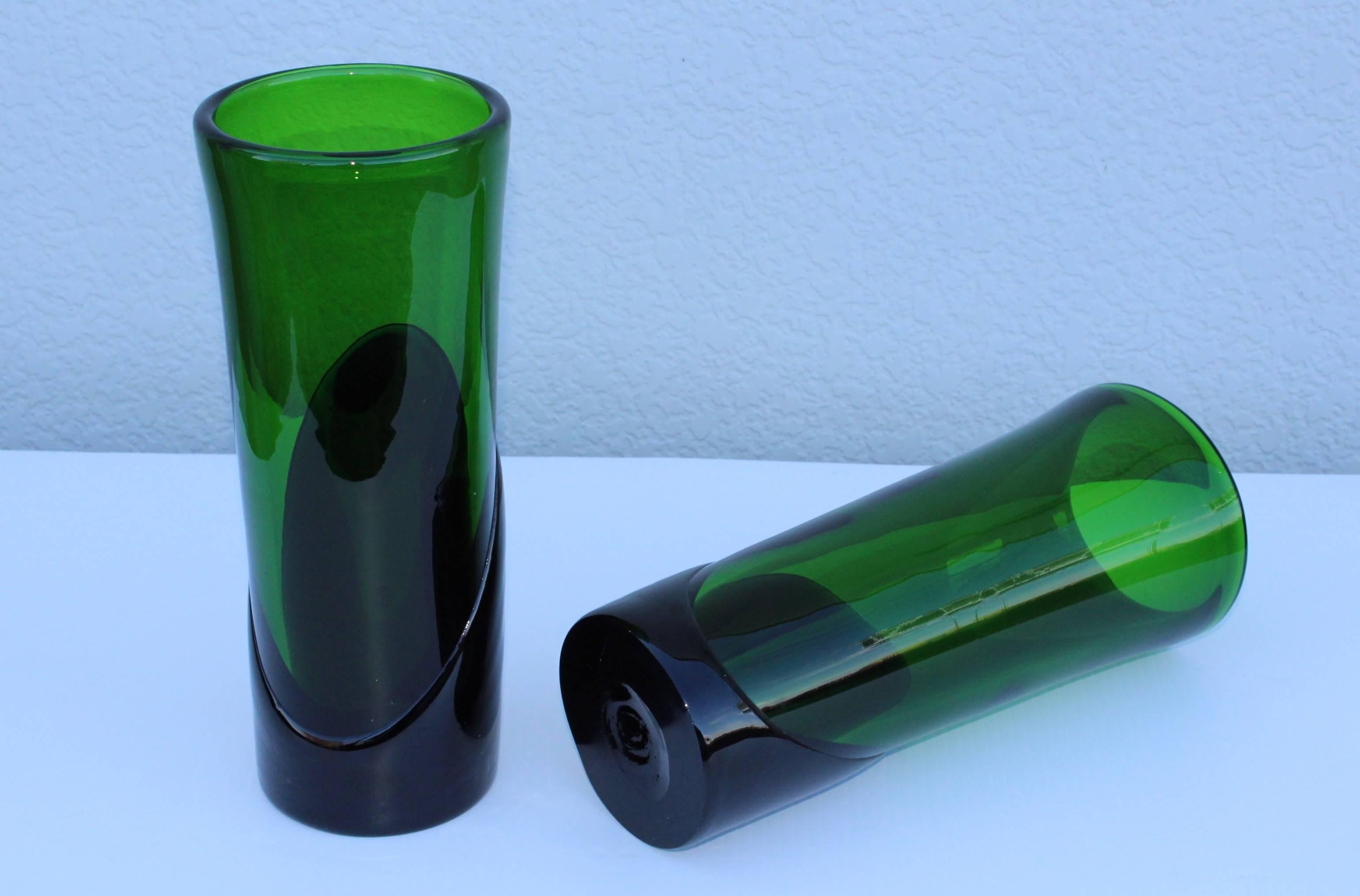 1950s Art Glass Italian Vases In Good Condition In New York, NY