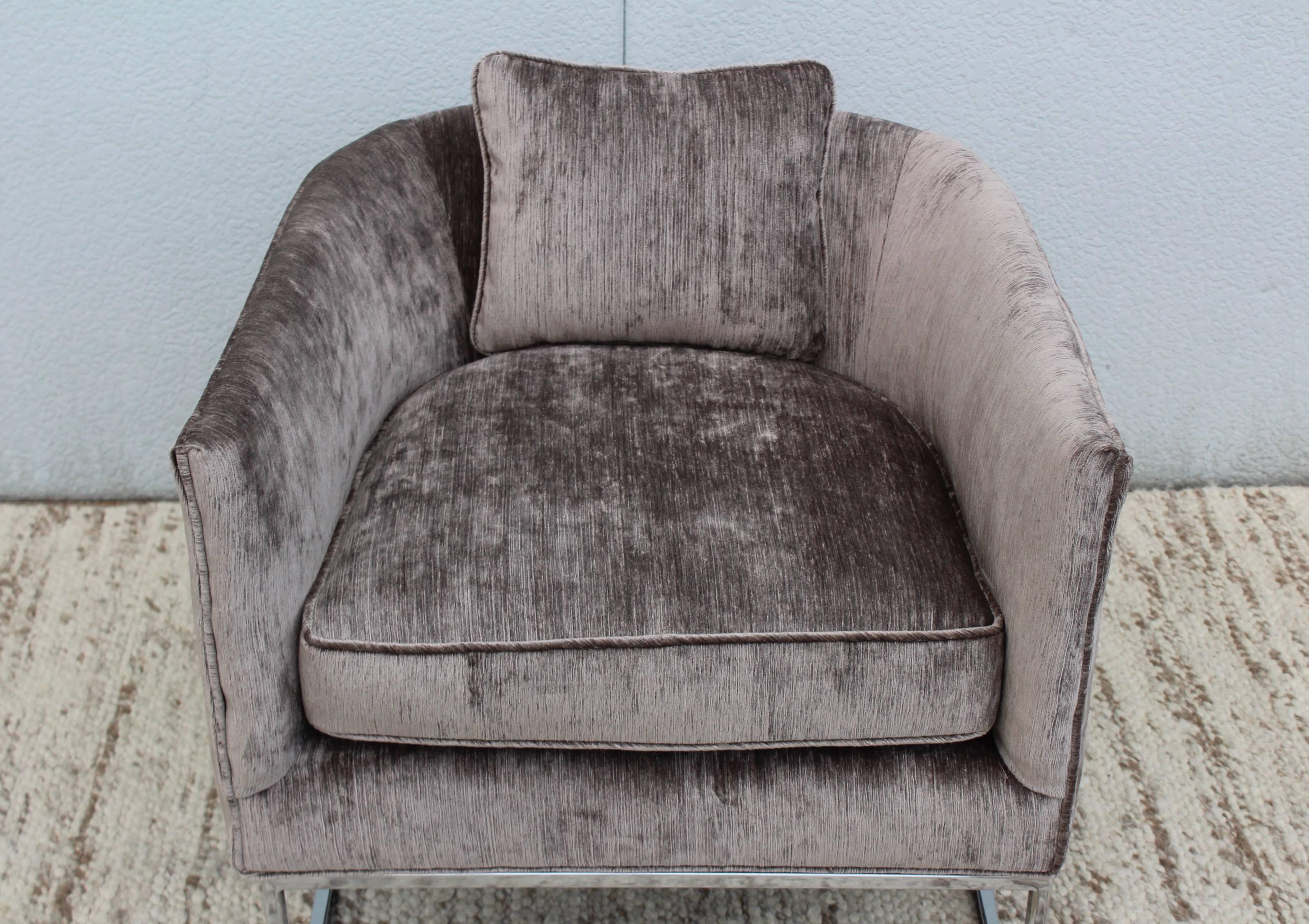 Milo Baughman Chrome Lounge Chair 2