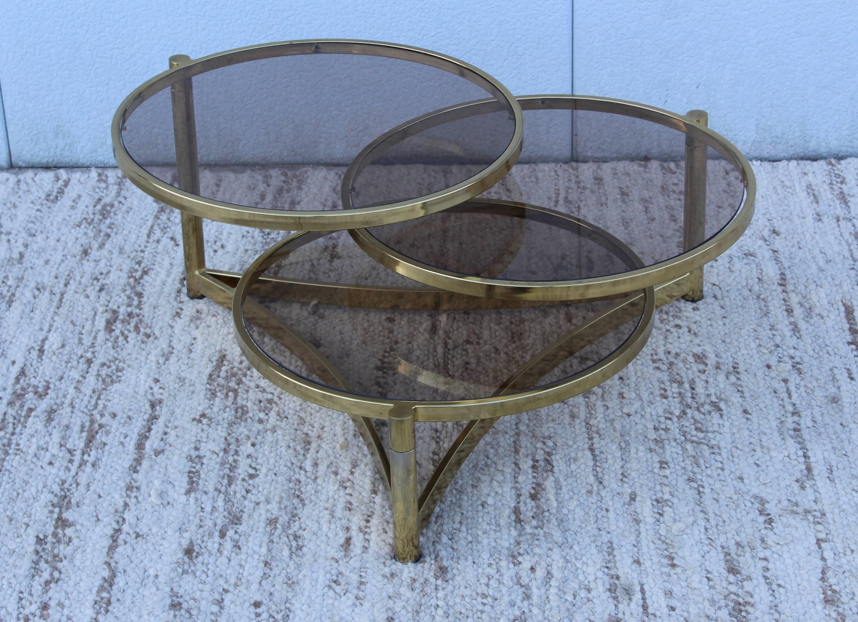 1970s Italian Swivel Coffee Table 2