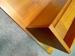 Danish Modern King Bed w/Floating Nightstands