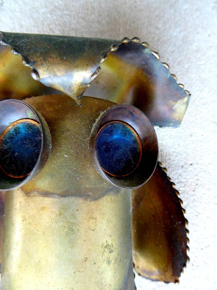 Brass Owl Sculpture by Curtis Jeré In Good Condition In Palm Beach Gardens, FL