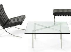 Stainless Steel Barcelona Table by Ludwig Mies van der Rohe for Knoll