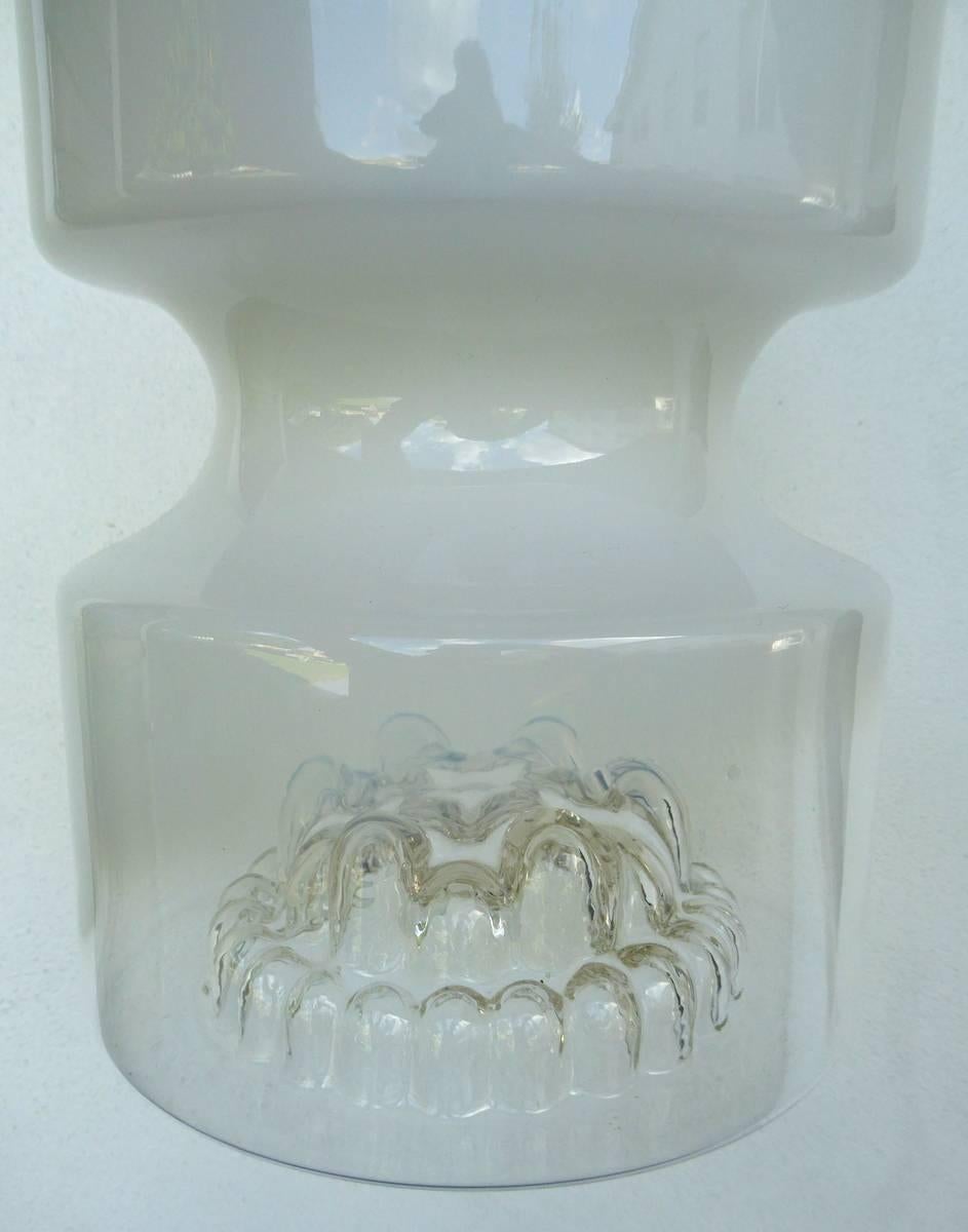 Plated Art Glass Pendant by Toni Zuccheri for Venini For Sale