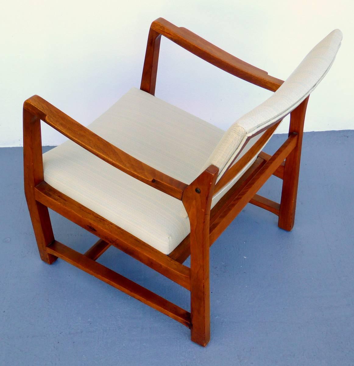 20th Century Walnut Tilt Armchair by Edward Wormley for Dunbar For Sale