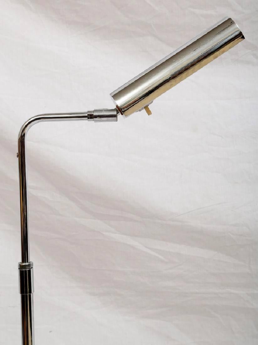 Mid-Century Modern Pair of Articulating Chrome Floor Lamps by Koch and Lowy