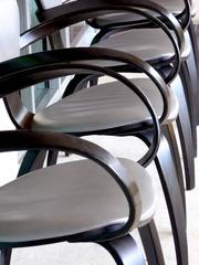 Rare Set of Four Pretzel Armchairs by Norman Cherner for Plycraft