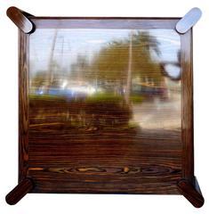 Monumental Springer Style Ebony Cocktail Table