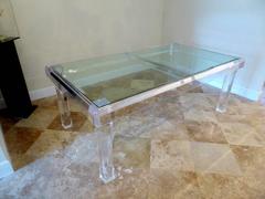 Massive Lucite Dining Table