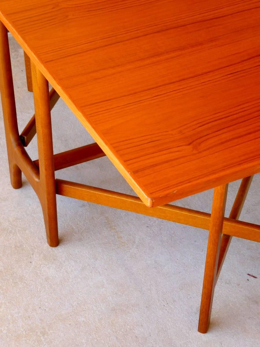 20th Century Drop-Leaf Table by Bendt Winge for Kleppes Møbelfabrik