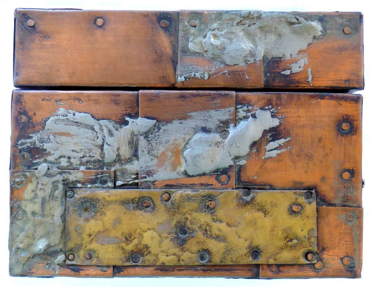 American Patchwork Metal Box by Paul Evans