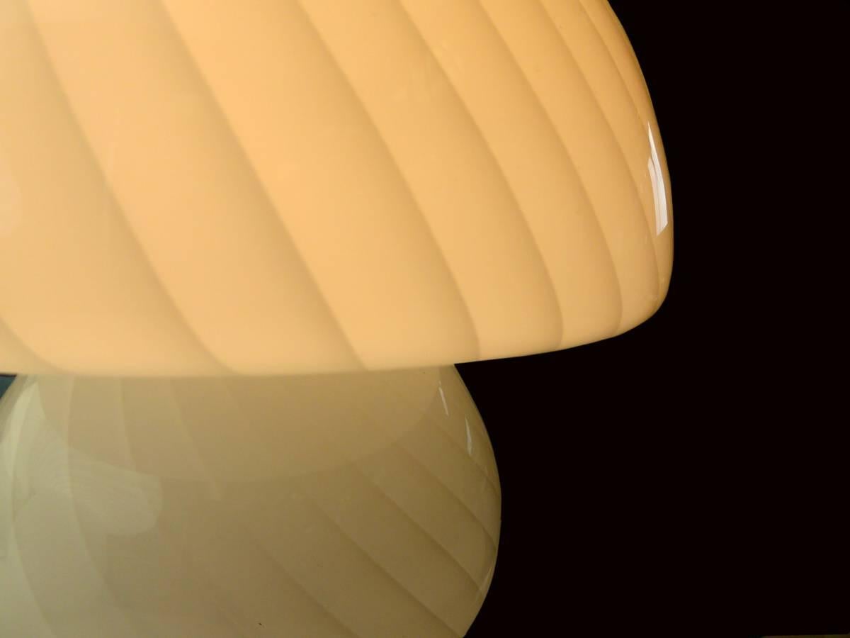 Mid-Century Modern Gino Vistosi Style Murano Art Glass Mushroom Lamp