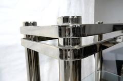 Chrome and Glass Etagere by Pace Collection