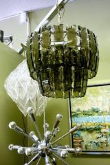 Fontana Arte Smoked Glass Chandelier