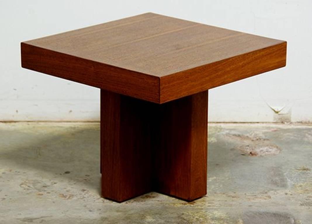 Veneer Pair of Occasional Tables by Milo Baughman For Sale