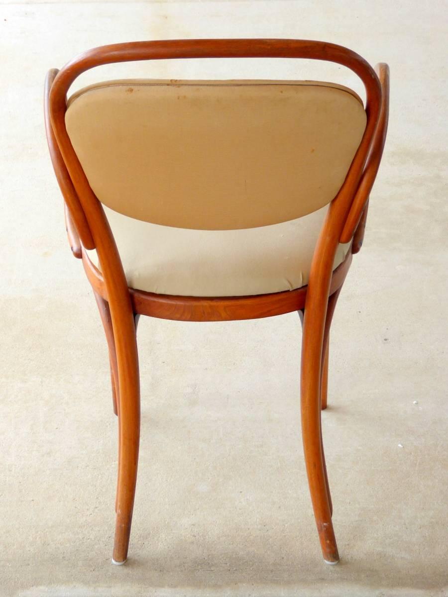 Bentwood Set of Four Armchairs by Thonet For Sale