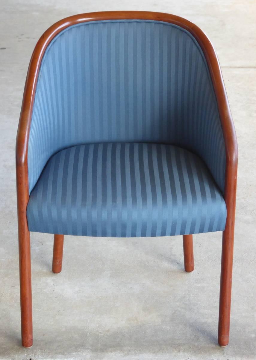 Mid-Century Modern Walnut Banker Chairs by Ward Bennett for Brickel For Sale
