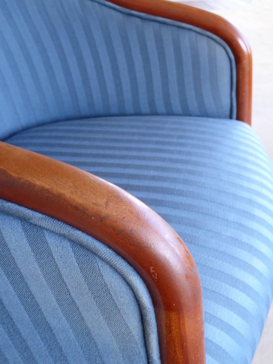 Walnut Banker Chairs by Ward Bennett for Brickel For Sale 2