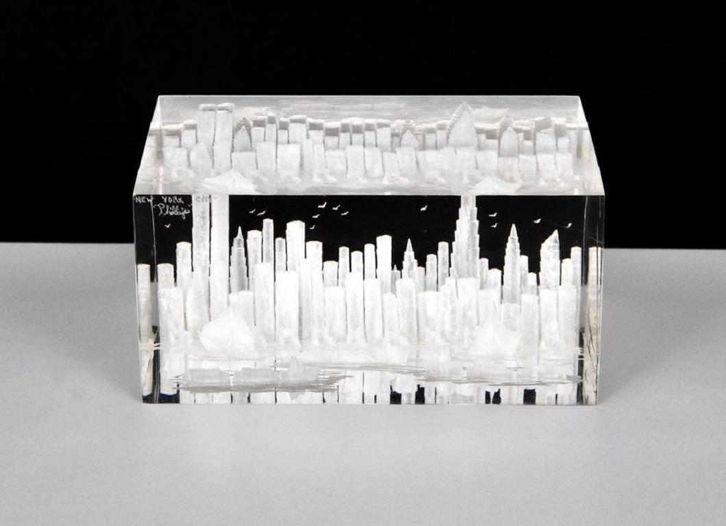 Mid-Century Modern Lucite Manhattan For Sale