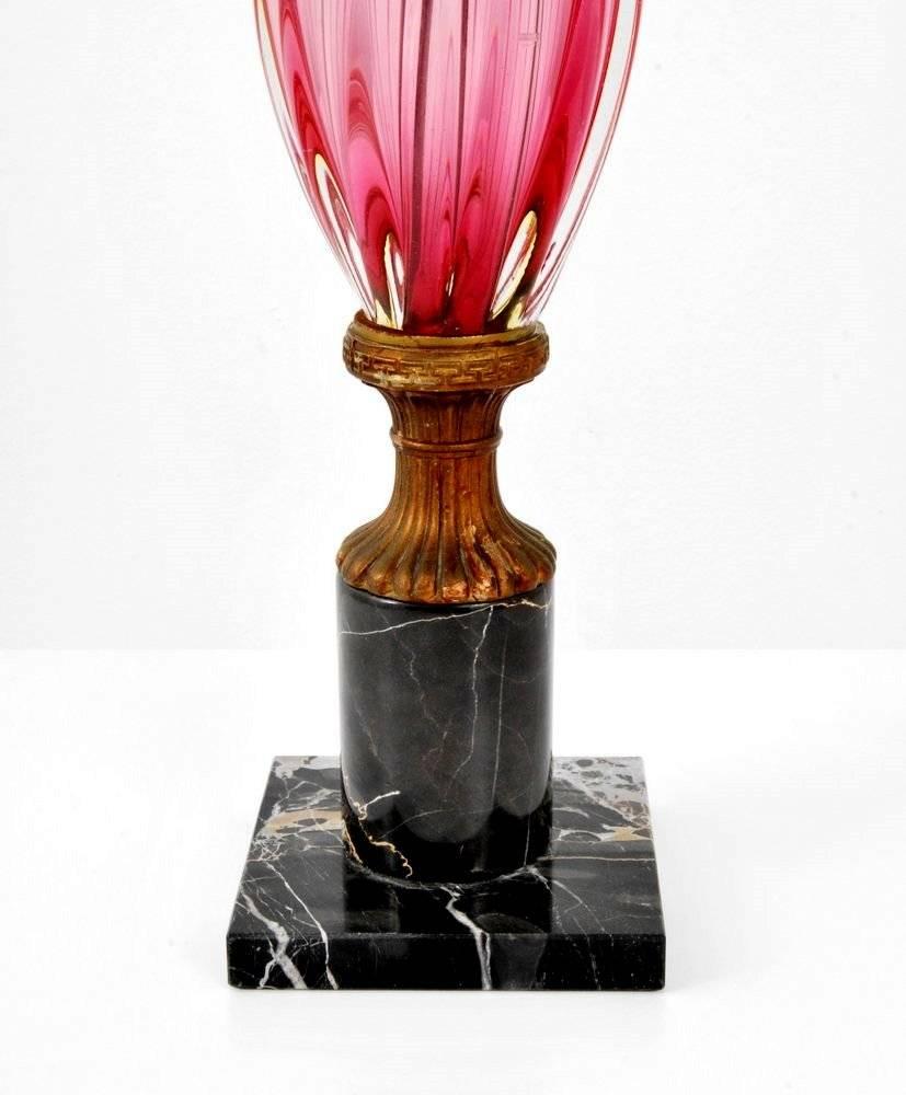 20th Century Art Glass Lamp by Seguso For Sale