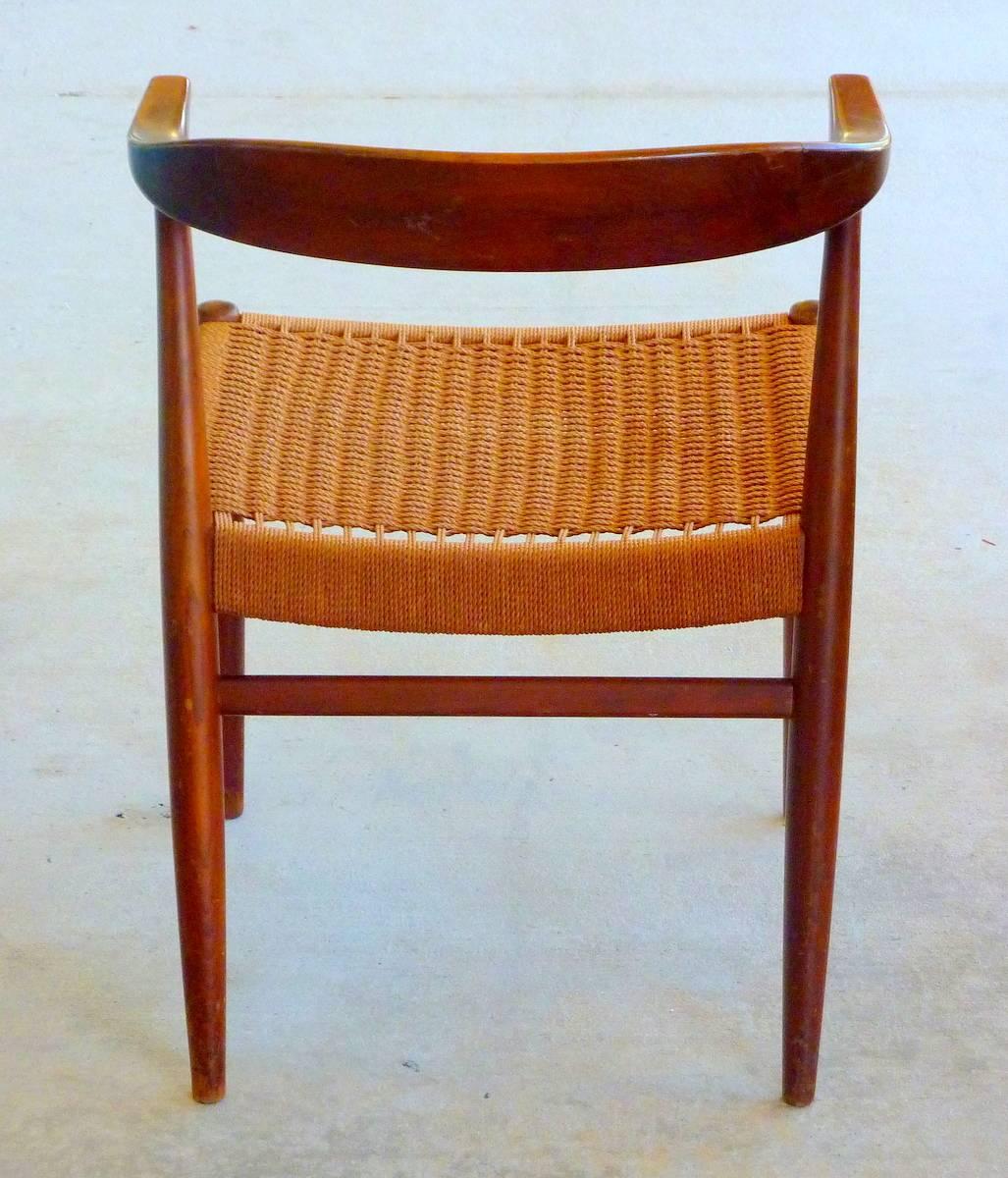 Danish Hans Wegner Style Armchair by DUX For Sale