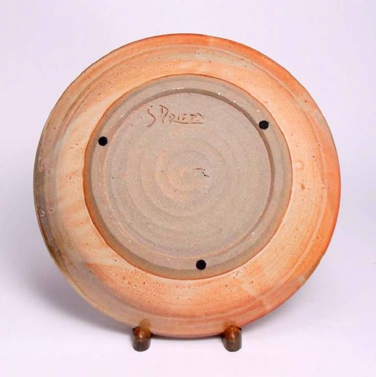 Studio Pottery Charger by Prieto For Sale 1