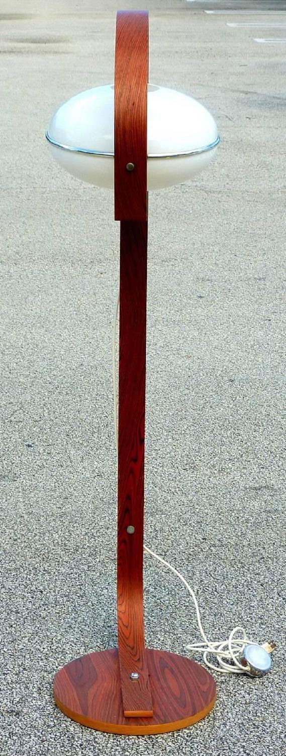 Molded Plywood and Lucite Floor Lamp For Sale at 1stdibs