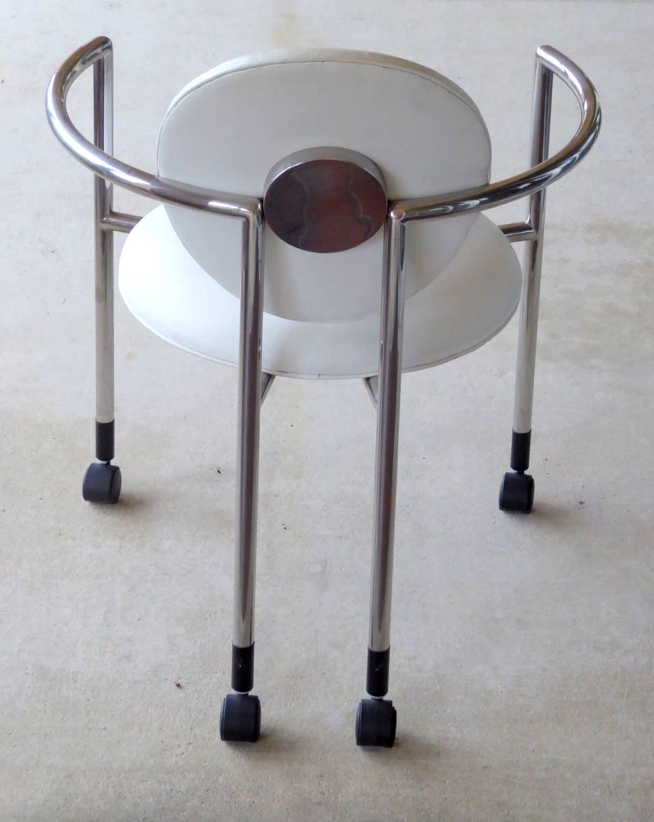 Plated Moon Chair by Stanley Jay Friedman for Brueton For Sale