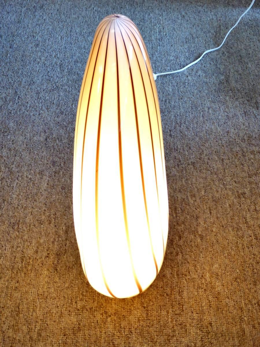 Mid-Century Modern Murano Glass Egg Lamp by Vetri For Sale