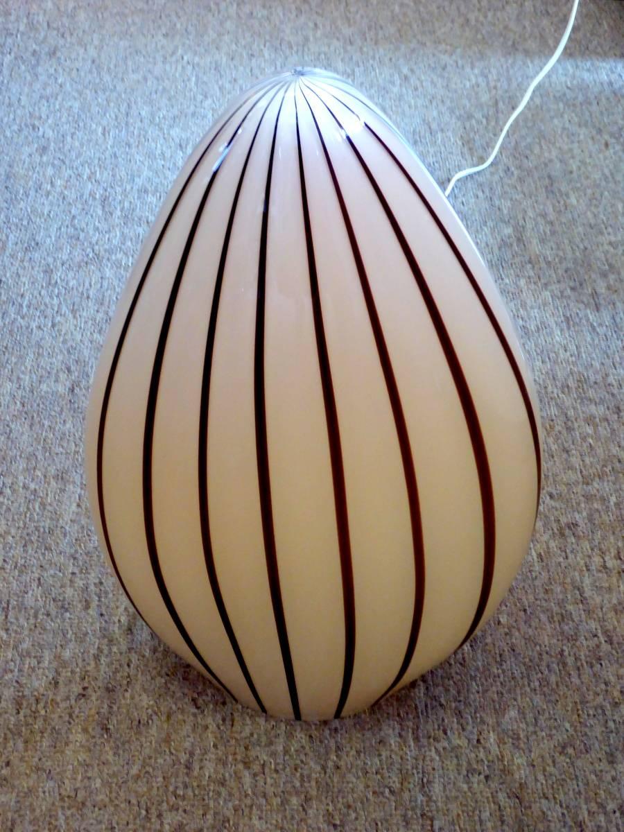 Art Glass Murano Glass Egg Lamp by Vetri For Sale